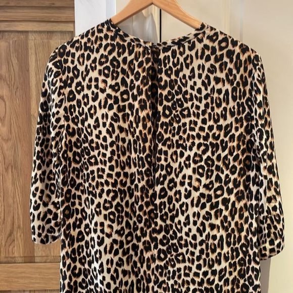 Femme equipment leopard print silk shift dress - Picture 9 of 13